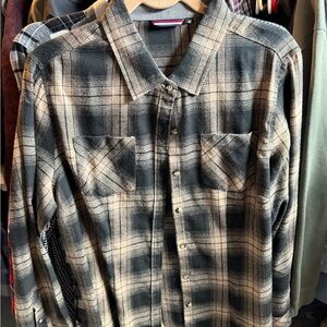 Plaid Button-Up Shirt